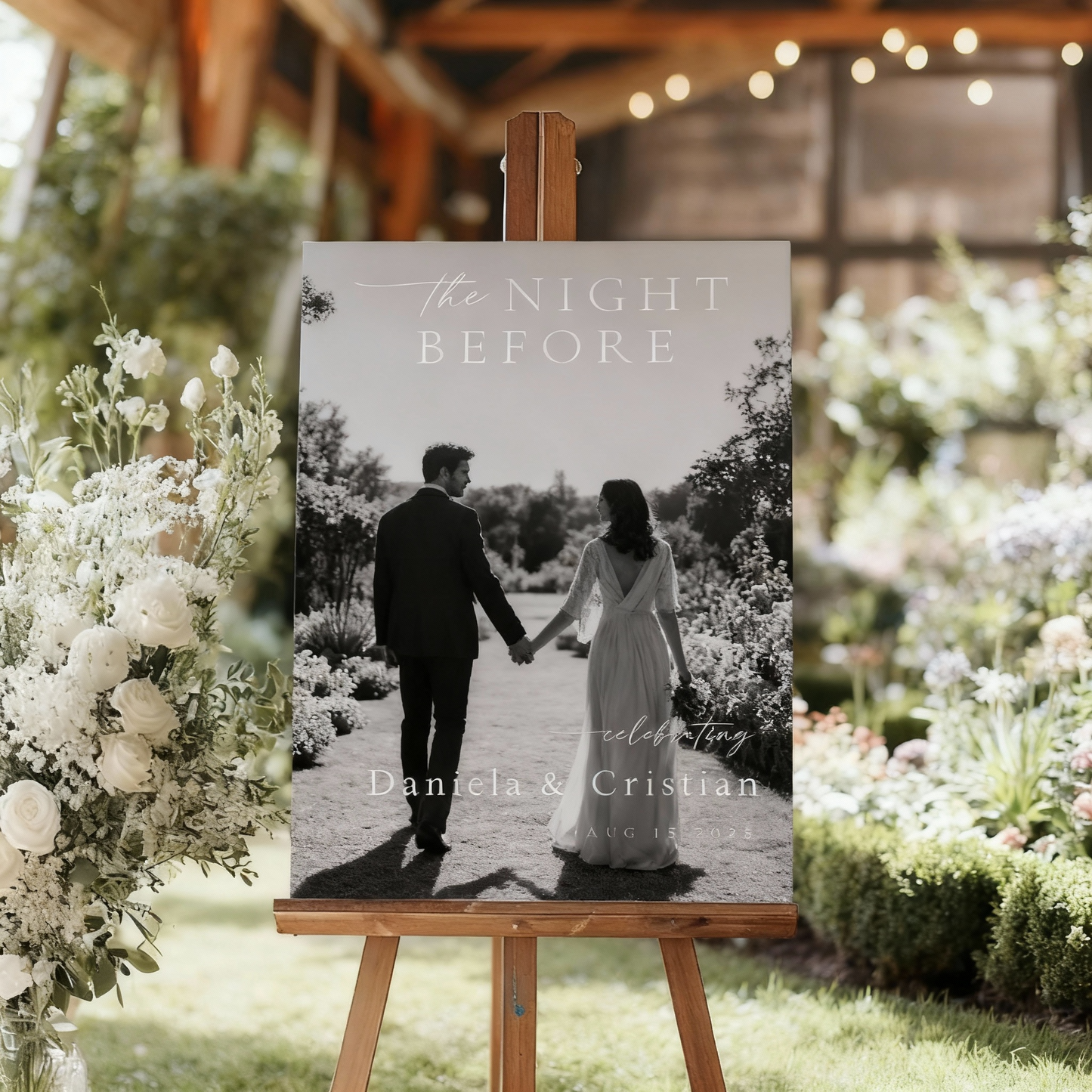 Classic Wedding Welcome Sign