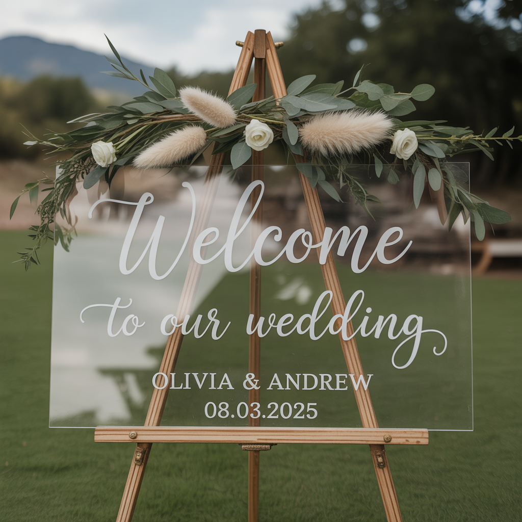 Classic Wedding Welcome Sign