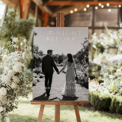 Classic Wedding Welcome Sign