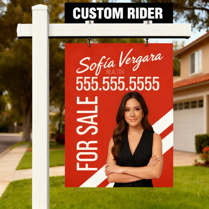 Real Estate Sign PVC Post + Sign Panel