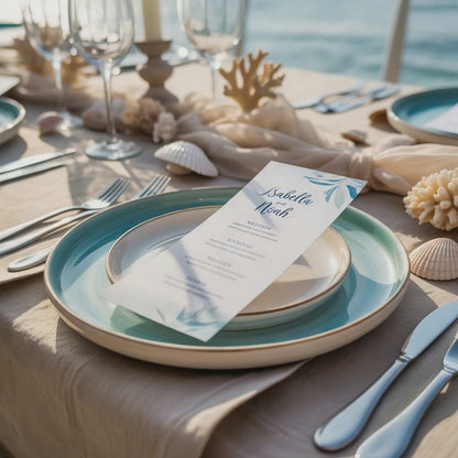 Elegant Menu Cards 3.5 x 8 IN